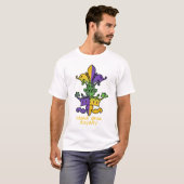 T-shirt Pourcentage de mardi gras (Devant entier)