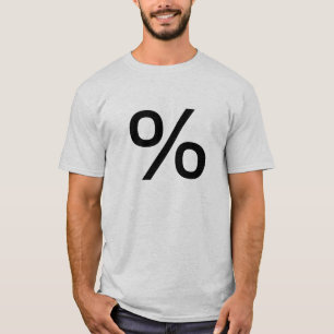 T-shirt Pourcentage (petit) - Noir