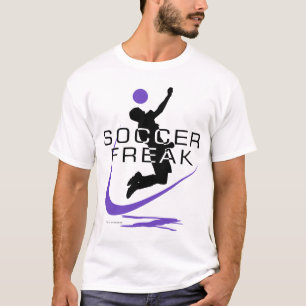 T-shirt pourpre anormal de garçons du football