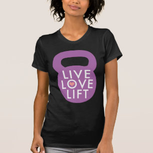 T-shirt Pourpre "ascenseur vivant d'amour "
