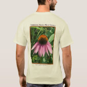 T-shirt pourpre de Coneflower (Dos)