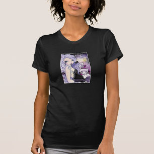 T-shirt pourpre de confort