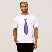 T-shirt pourpre de cravate (Devant entier)