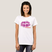 T-shirt Pourpre de plaid (Devant entier)