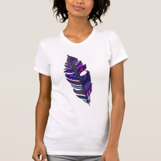 T-shirt pourpre de plume