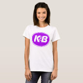 T-shirt Pourpre des dames K&B sur l'or (Devant entier)