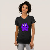 T-shirt Pourpre d'hippopotame (Devant entier)