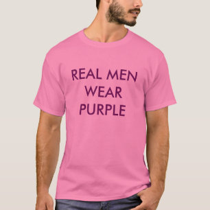 T-shirt pourpre d'hommes