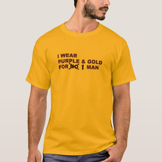 T-shirt Pourpre et or de Favre (Devant)