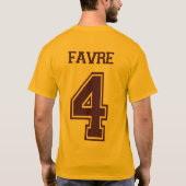 T-shirt Pourpre et or de Favre (Dos)