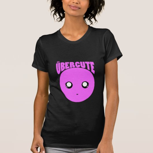T-shirt Pourpre mignon d'Über (Devant)