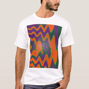 T-shirt pourpre orange super