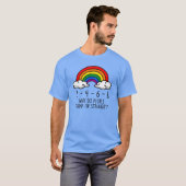 T-shirt Pourquoi les gens pensent-ils que je suis hétéro ? (Devant entier)