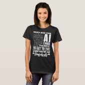 T-shirt Pourquoi l'IA a-t-elle traversé la route de l'info (Devant entier)