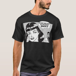 T-shirt pourquoi mon petit ami ne peut pas skate Classic