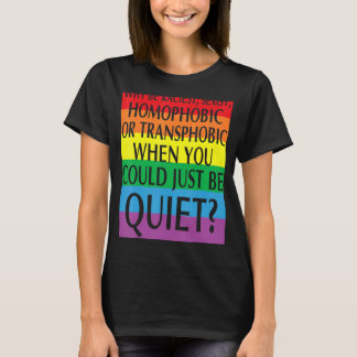 T-shirt pourquoi ne rien dire du racisme et du sexisme