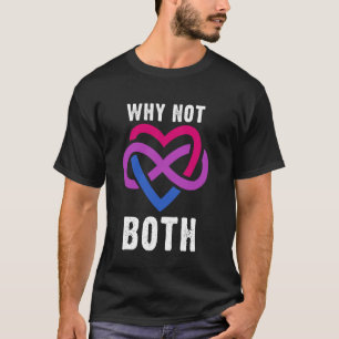T-shirt Pourquoi pas les deux Polyamory Infinity Heart Bi
