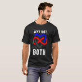 T-shirt Pourquoi pas les deux Polyamory Infinity Heart Pri (Devant entier)