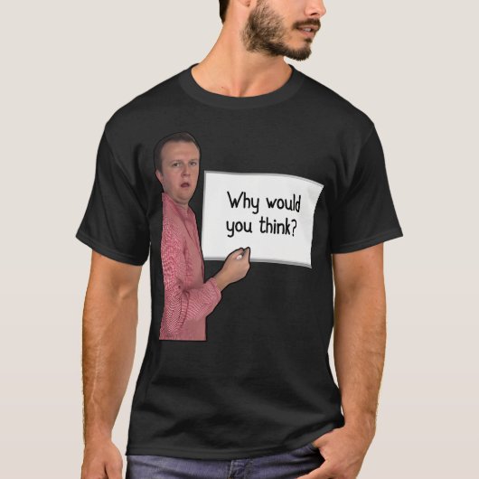 T-shirt Pourquoi Pensez-Vous ? (Devant)