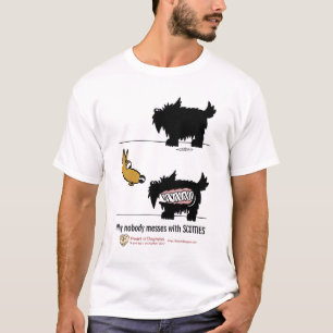 T-shirt Pourquoi personne ne salit avec des Scotties