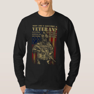 T-shirt Pourquoi suis-je devenu un vétéran à cause du foot