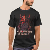 T-shirt Pourquoi utiliser des mots quand un x fera Viking  (Devant)