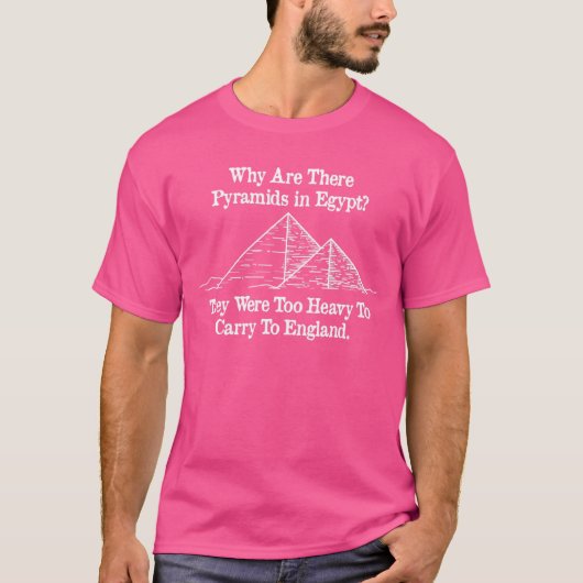 T-shirt Pourquoi y a-t-il des pyramides en Egypte, ils éta (Devant)