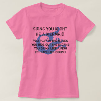 T-shirt Pourrait être une pièce en t de sirène