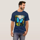 T-shirt Pourrait-il s'agir d'un Morpho bleu ? (Devant entier)