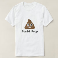 POURRAIT poop drôle pun émoji tee design