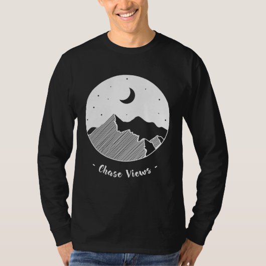 T-shirt Poursuite Vues Aventure Explorer Camping (Devant)