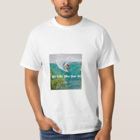 T-shirt Poursuivre la vague parfaite (Devant)