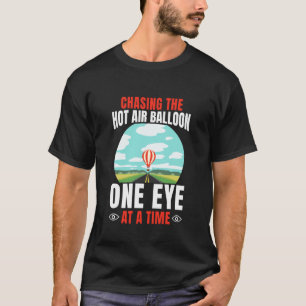 T-shirt Poursuivre le ballon à air chaud d'un œil à la foi