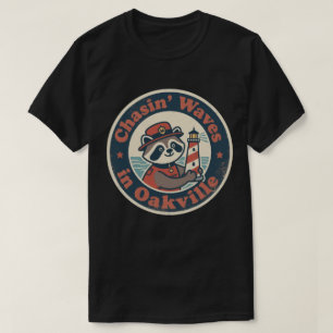 T-shirt Poursuivre les vagues à Oakville Drôle de Raton la