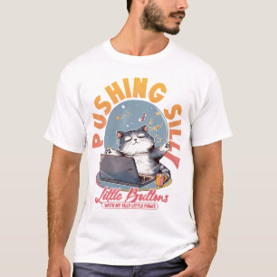 T-shirt Poussant des petits boutons soyeux avec mon petit 