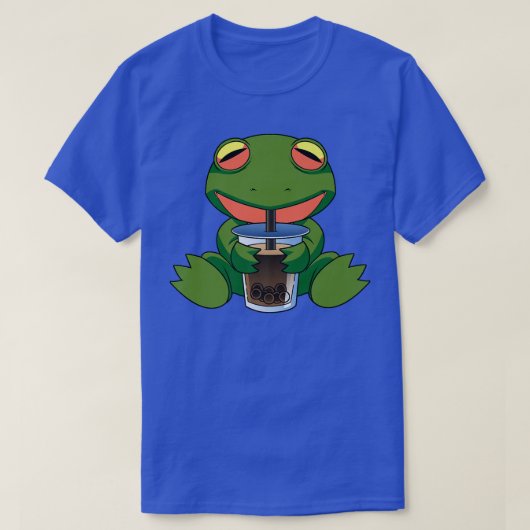 T-shirt Poussé Par Boba Boire Frog Drôle Femmes Aimer Boba (Design devant)
