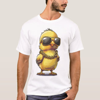 T-shirt Poussette cool avec lunettes de soleil et Gold Cha
