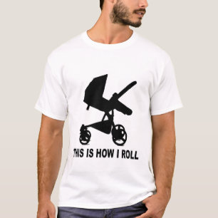 T-shirt Poussette de bébé - c'est comment je roule le te