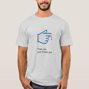 T-shirt Poussez-moi, et je vous mordrai