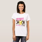 T-shirt Poussin 1 d'anniversaire (Devant entier)