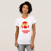 T-shirt Poussin canadien, une fille du Canada (Devant entier)