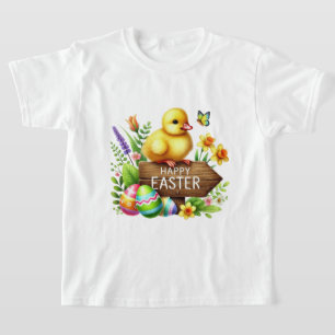 T-shirt Poussin de Pâques amusant et heureux