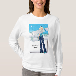 T-shirt Poussin de surf des neiges