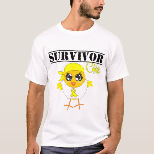T-shirt Poussin de survivant de cancer de la vessie
