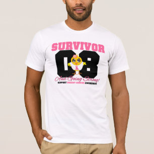 T-shirt Poussin de survivant de cancer du sein 08 ans