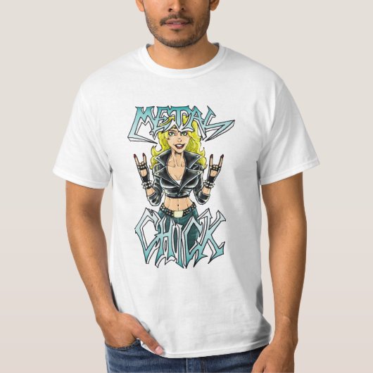 T-shirt Poussin en métal (Devant)