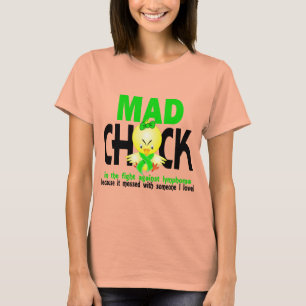 T-shirt Poussin fou dans le lymphome de combat