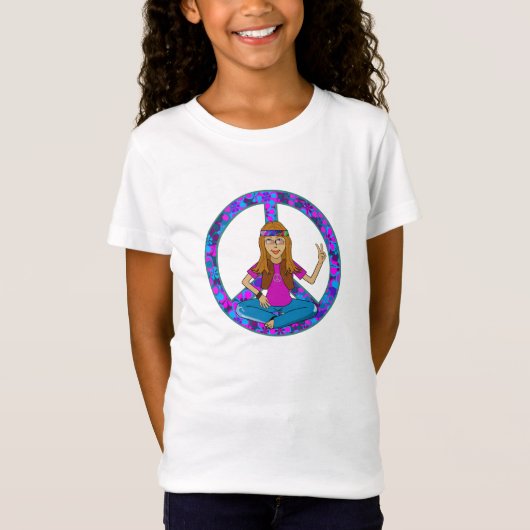 T-Shirt Poussin hippie (Devant)