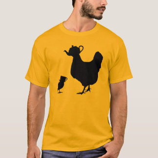 T-shirt Poussin jaune de théière de poulet