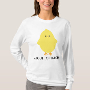 T-shirt Poussin jaune mignon environ pour hacher le